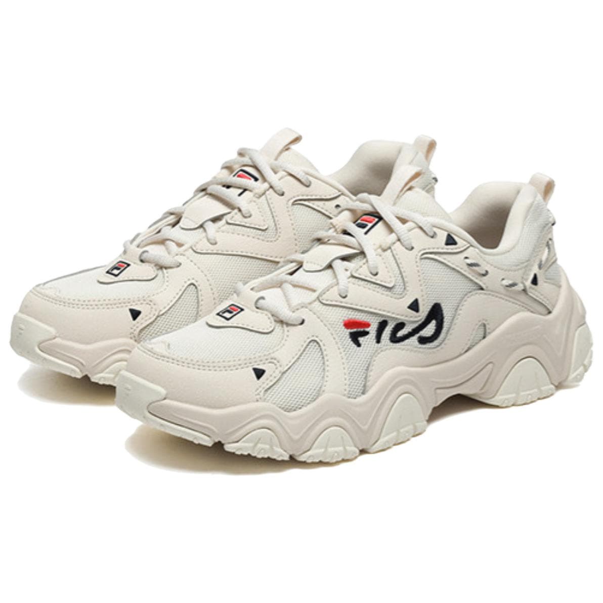Кроссовки FILA Fluid 4 Повседневная обувь Низкий Топ Винтажный Белый Белый Лебедь Серый Женские - изображение 2