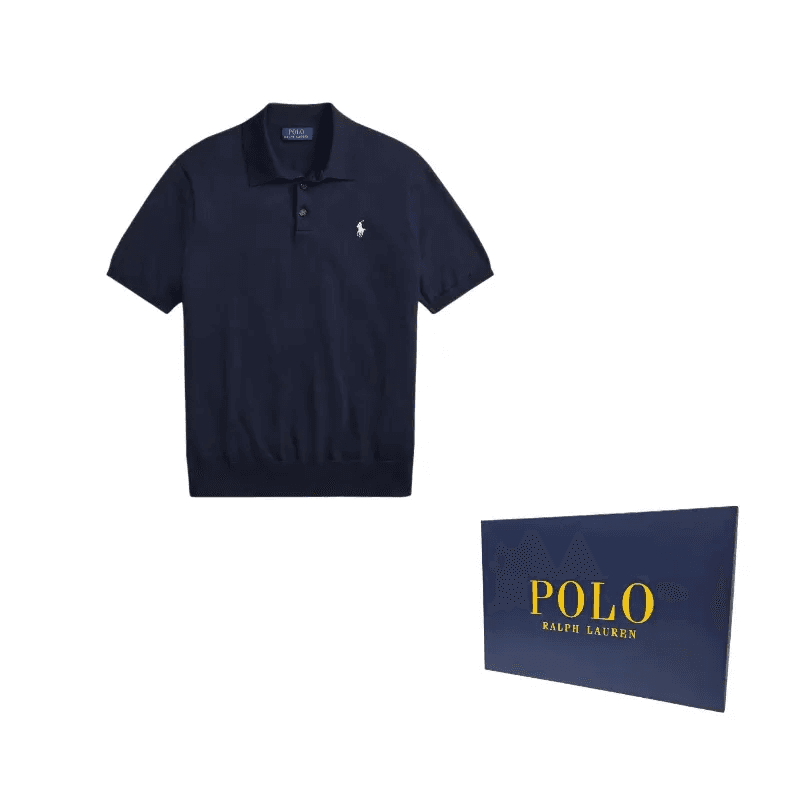 Поло Polo Ralph Lauren Fw25 Polo Стандартный Размер Мужской Hunter Темно-Синий - изображение 4