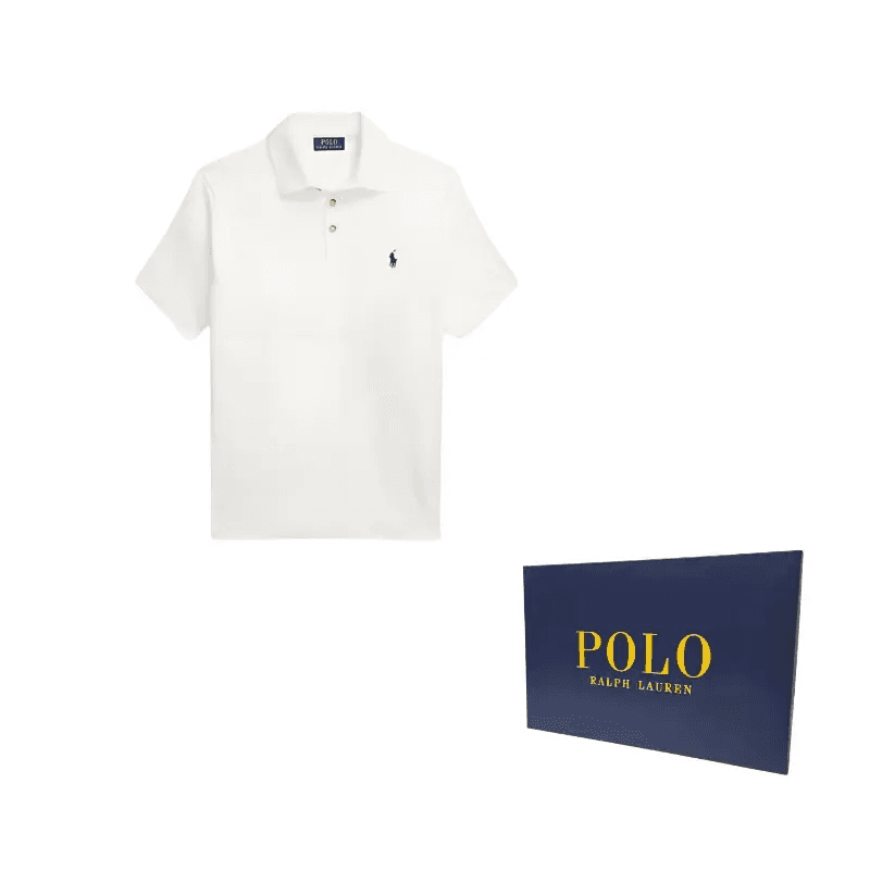 Поло Polo Ralph Lauren Мужское Поло Экрю - изображение 8