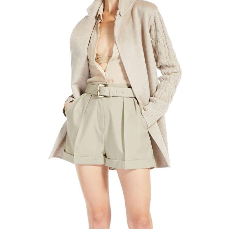 Шорты MaxMara Бежевые Повседневные Шорты для Женщин - изображение 3