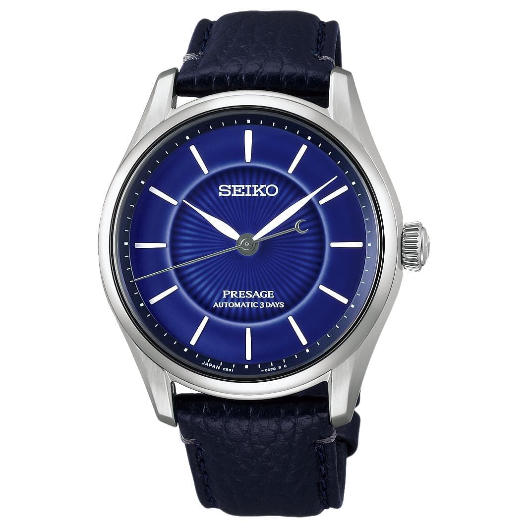 Часы SEIKO Автоматический Ручной Механизм Мужские Часы Presage 39,6 мм Синий - изображение 1