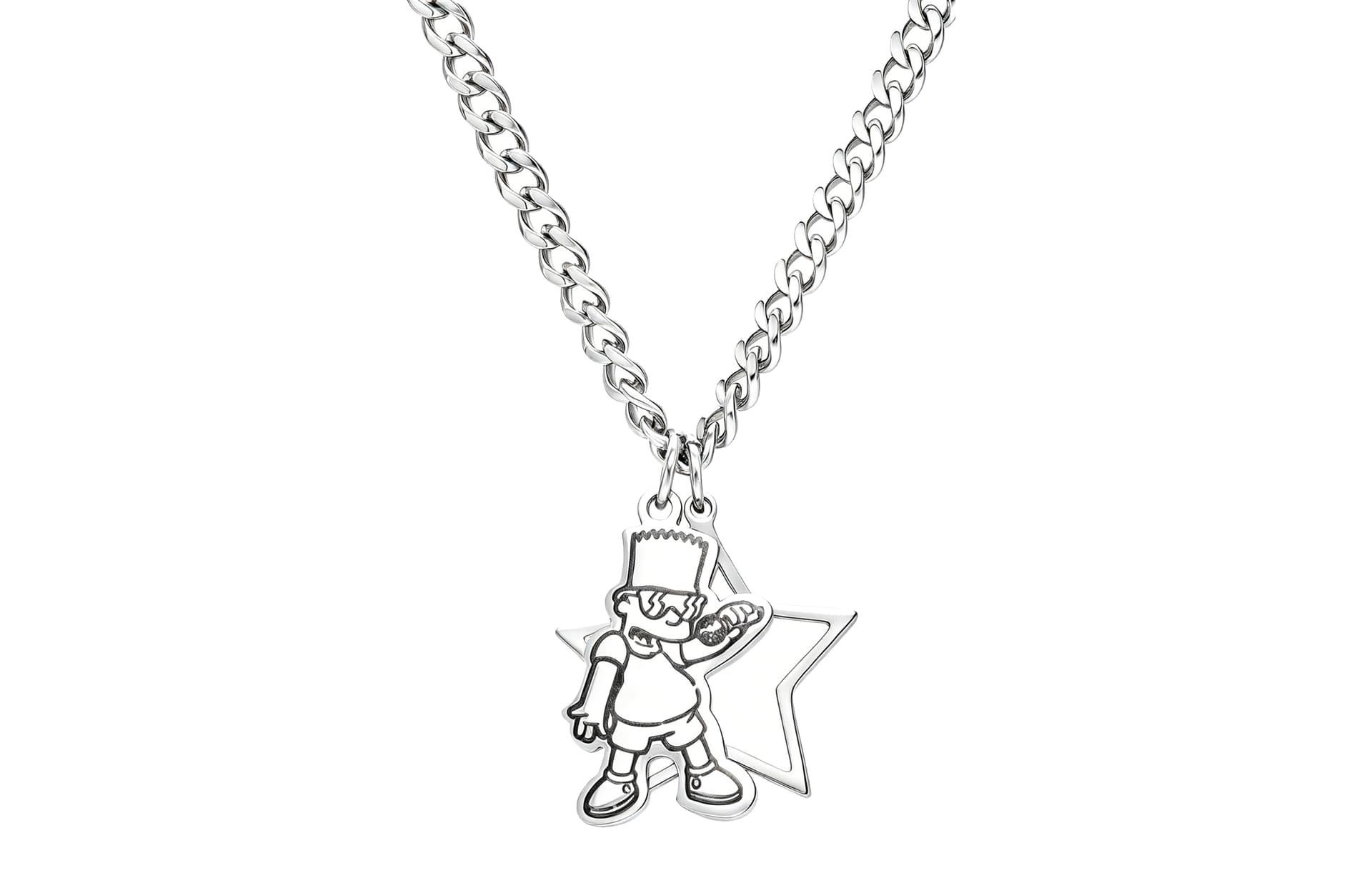 Ожерелье The Simpsons Titan Steel Necklaces Unisex Симпсоны Титановые Стальные Ожерелья Унисекс - изображение 1