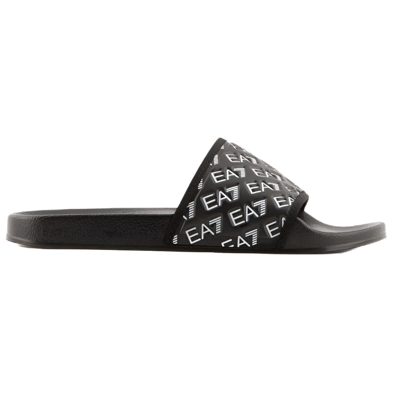 Сандалии EMPORIO ARMANI EA7 Шлепанцы Унисекс Черный - изображение 2