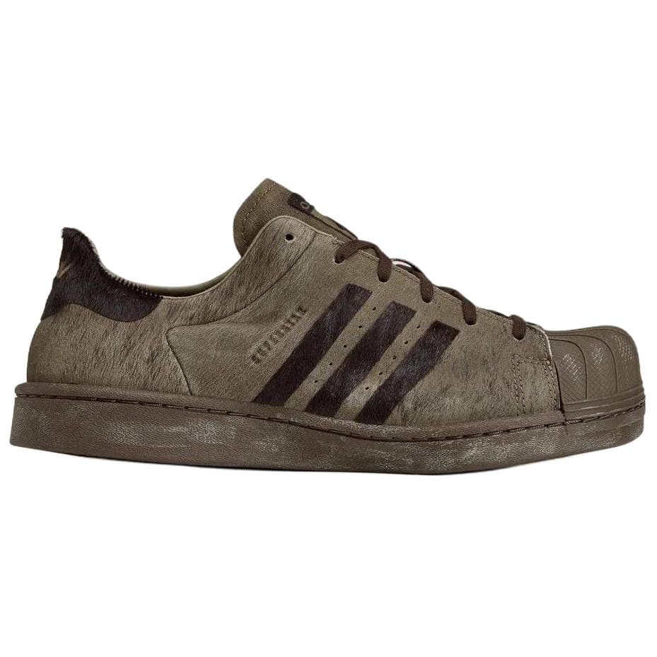 Кроссовки Adidas Originals Superstar Кеды для скейтбординга Low Топ Коричневый Женские - изображение 2