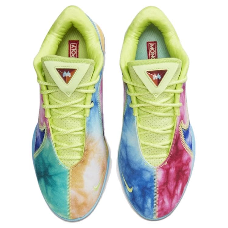 Кроссовки для баскетбола Nike X MONOPOLY LeBron 22 Low Топ Баскетбольные Кроссовки Мужские Красный Желтый Синий - изображение 3