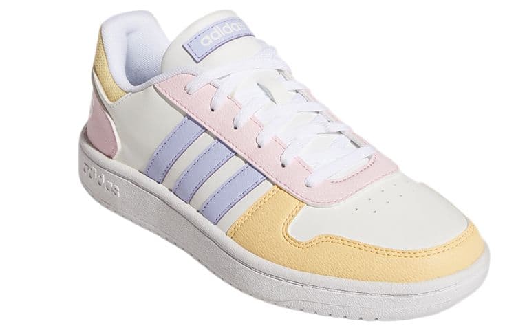 Кроссовки adidas Neo Hoops 2.0 White Yellow Pink - изображение 3