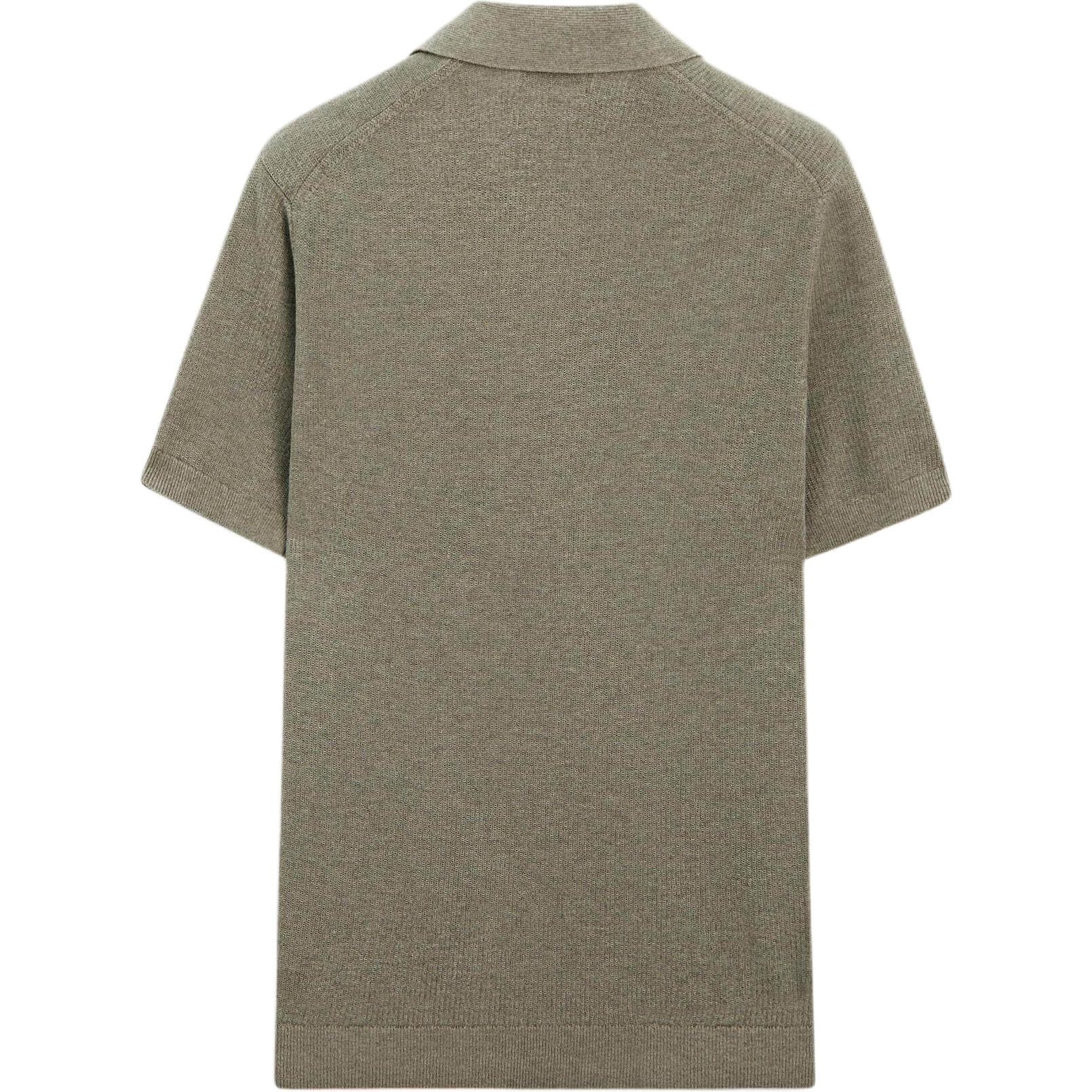Поло Massimo Dutti Хаки Зеленая Мужская Поло - изображение 2