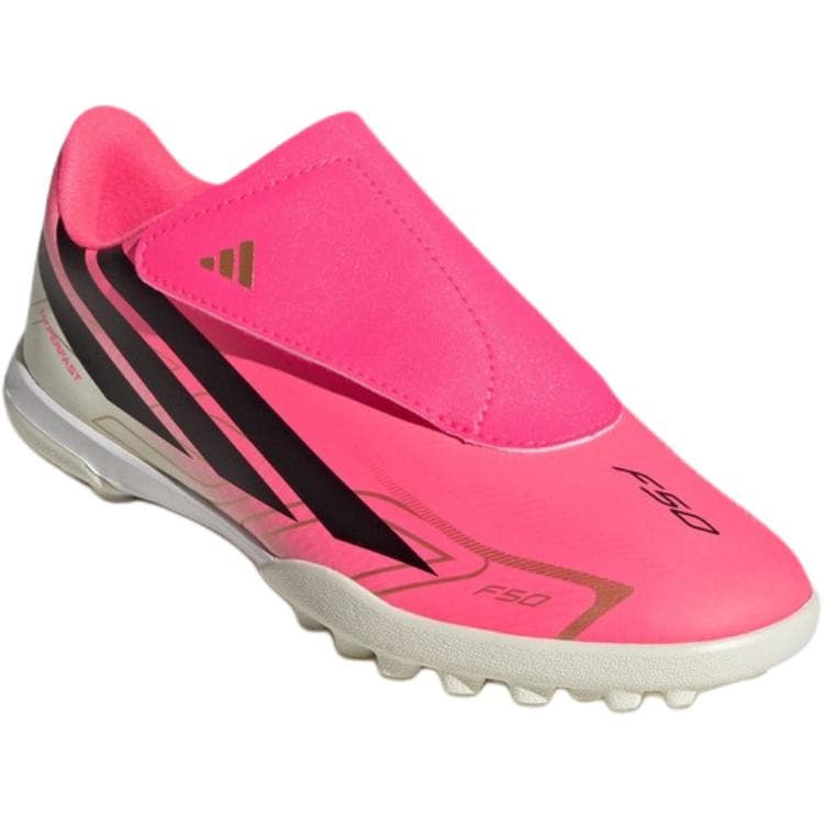 Бутсы Adidas F50 Детские футбольные бутсы Розовый Kids - изображение 3