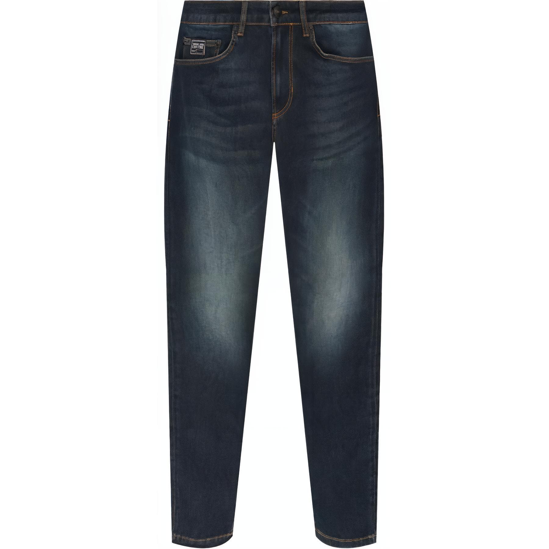 Штаны VERSACE JEANS COUTURE SS25 Джинсы Мужские Морской Синий - изображение 1