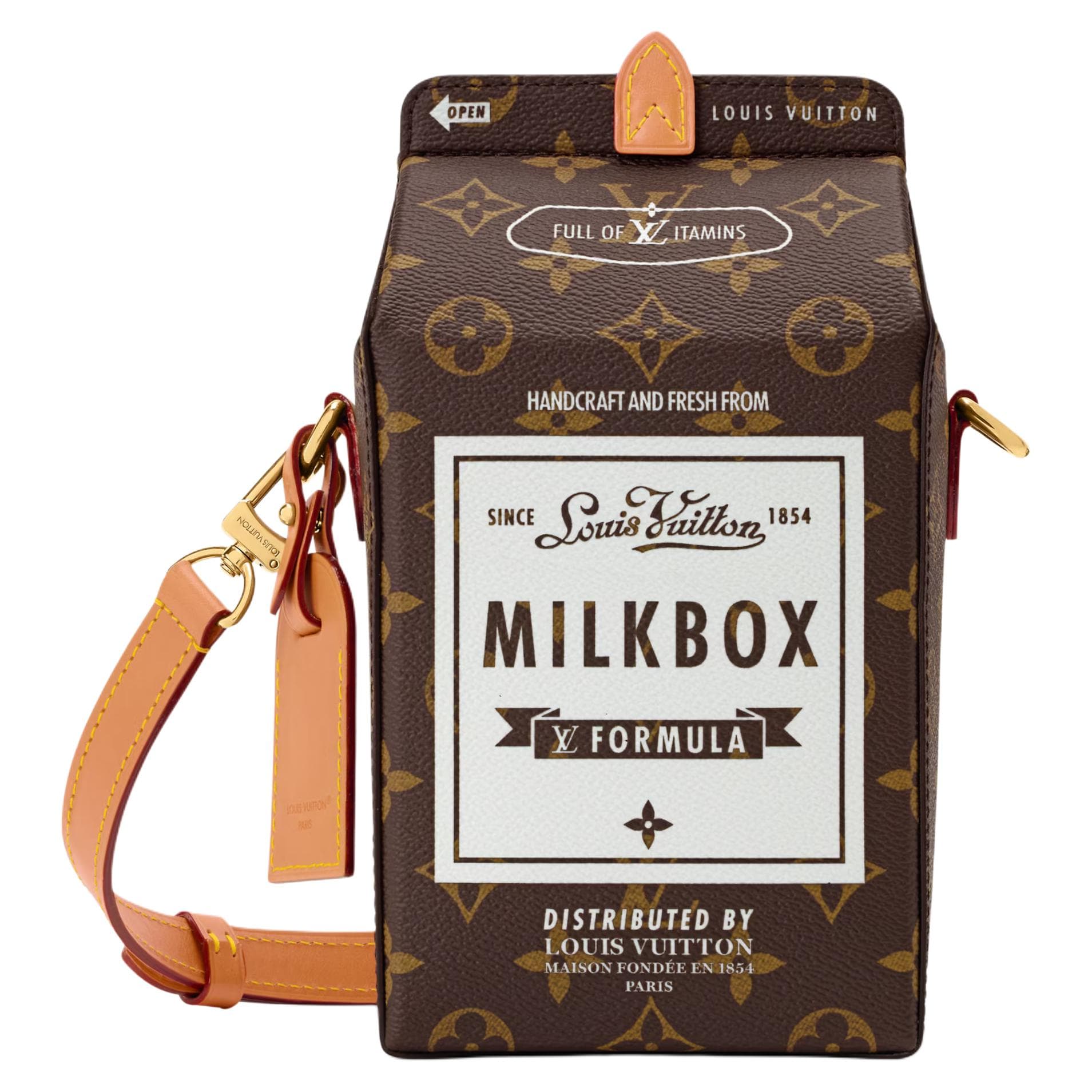 Сумка через плечо LOUIS VUITTON Milk Monogram - изображение 1