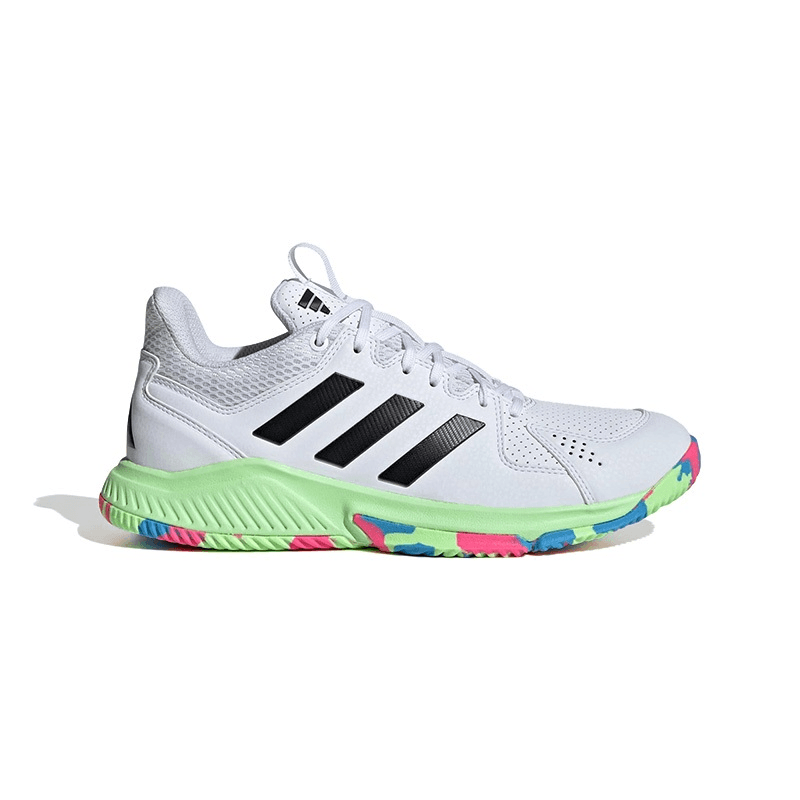 Кроссовки Adidas Court Flight Волейбольные кроссовки Low Топ Многоцветный Белый Черный IE0840 Унисекс - изображение 2