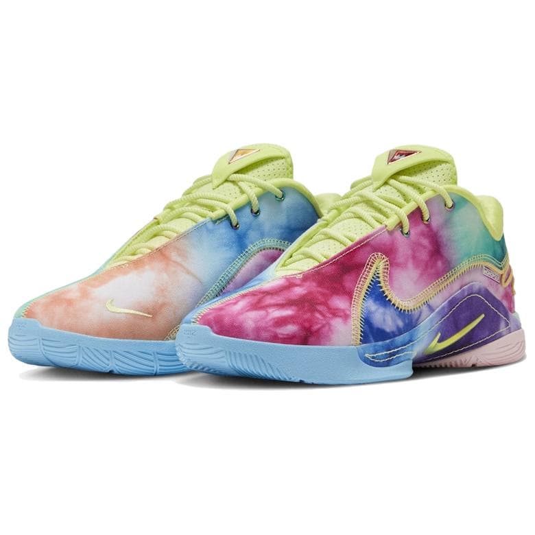 Кроссовки для баскетбола Nike X MONOPOLY LeBron 22 Low Топ Баскетбольные Кроссовки Мужские Красный Желтый Синий - изображение 1