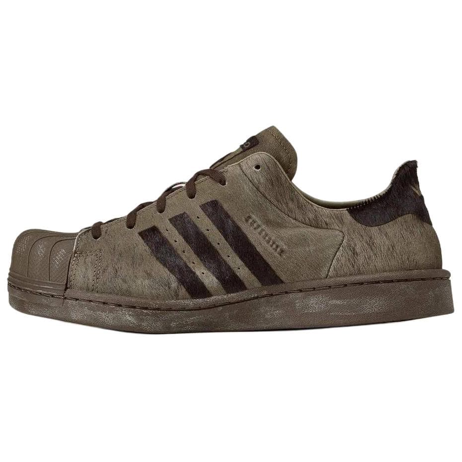 Кроссовки Adidas Originals Superstar Кеды для скейтбординга Low Топ Коричневый Женские - изображение 1