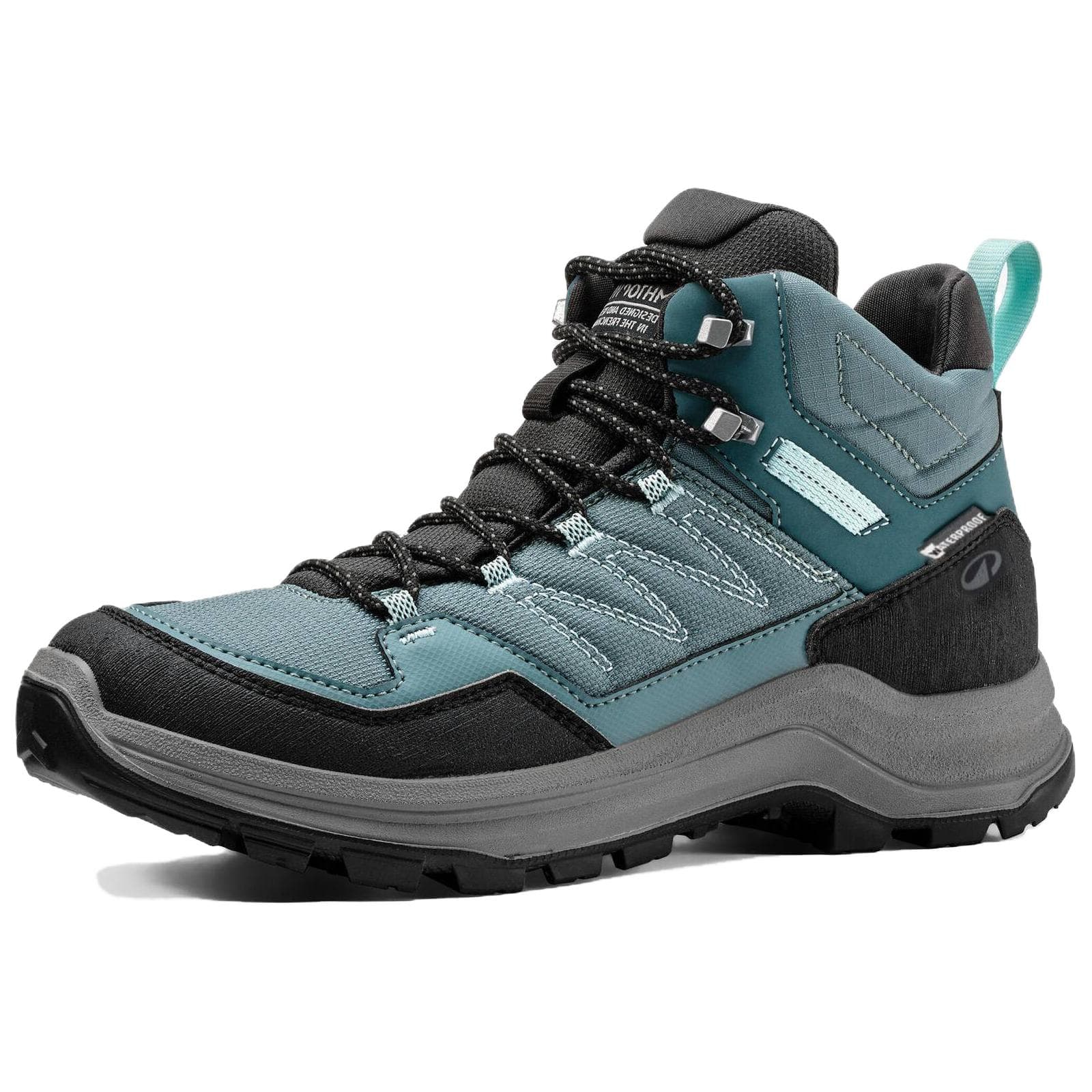 Кроссовки DECATHLON MH100 MID Топ Походная обувь Женская Яшма Черный - изображение 1