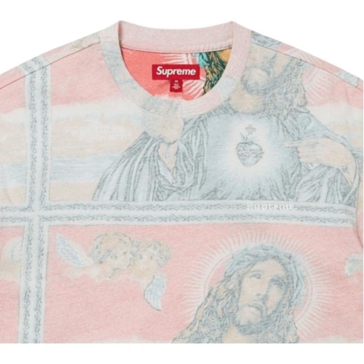 Футболка Supreme FW25 WEEK19 Jesus S S Топ Рубашка Унисекс - изображение 3
