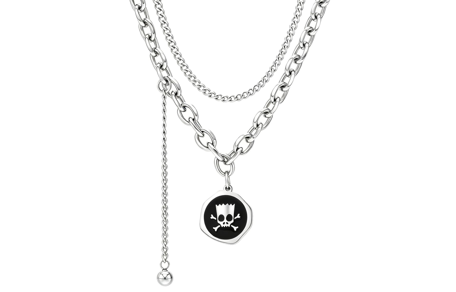 Ожерелье The Simpsons Titan Steel Necklaces Unisex Симпсоны Титановые Стальные Ожерелья Унисекс - изображение 1