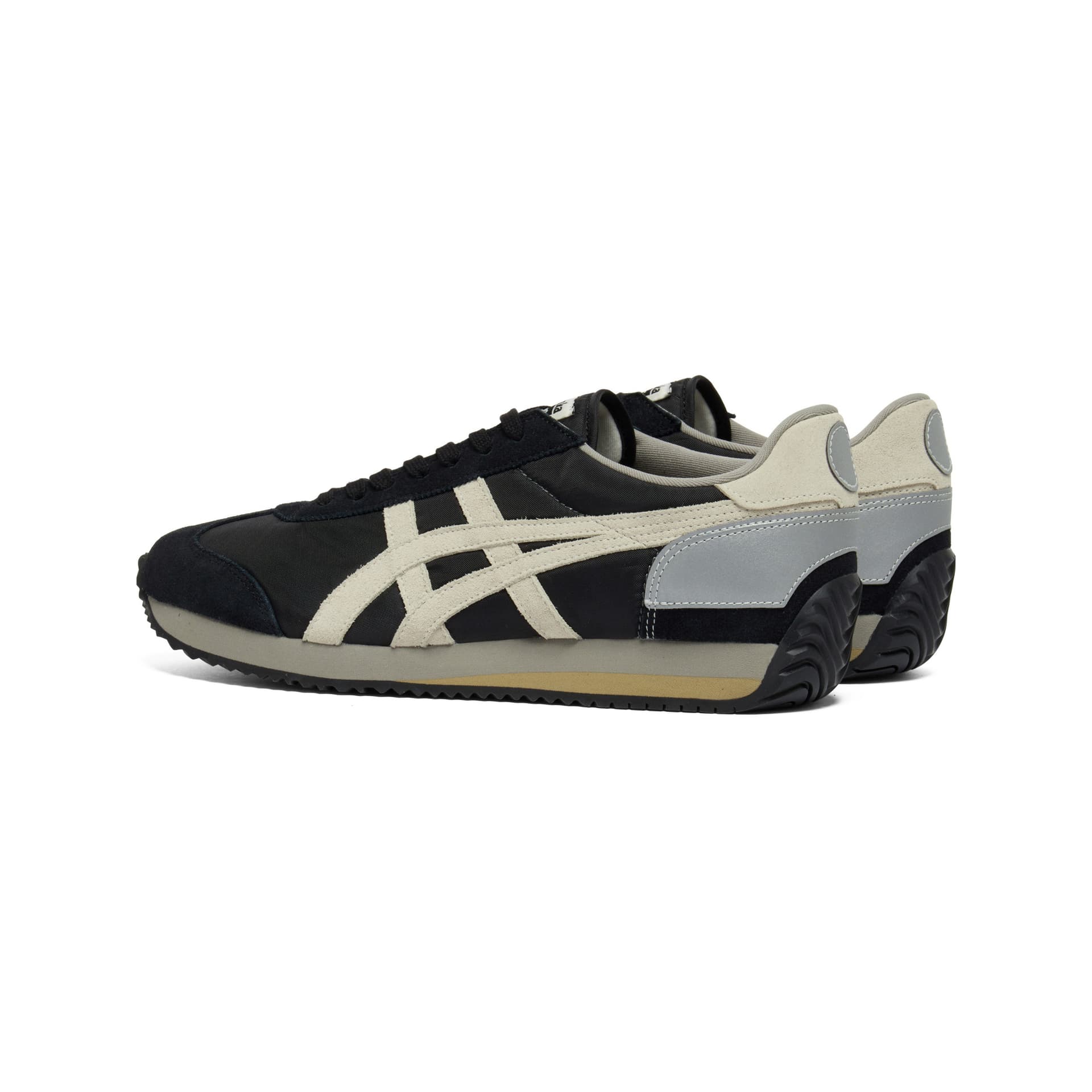 Кроссовки Onitsuka Tiger CALIFORNIA 78 VIN Повседневная обувь Низкий Топ Черный Бежевый Унисекс - изображение 4