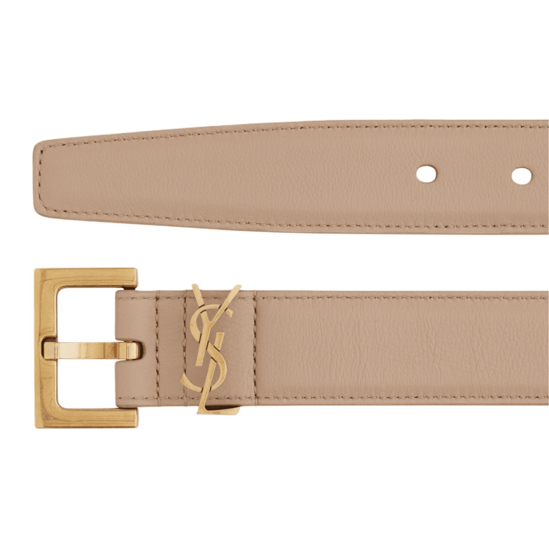 Ремень SAINT LAURENT Brown Calfskin Belt - изображение 5