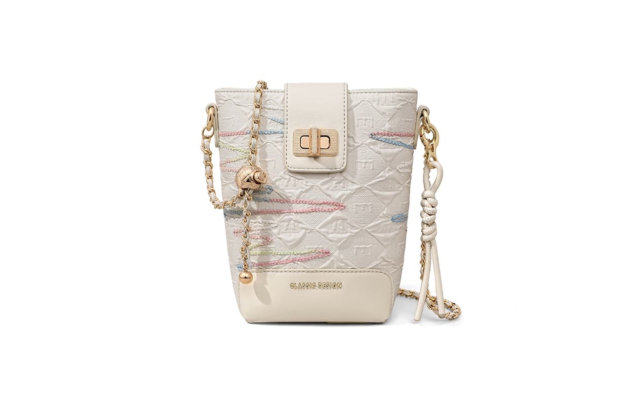 Сумка через плечо VINEY Crossbody сумка Ecru (Брелок включен) Женская - изображение 1