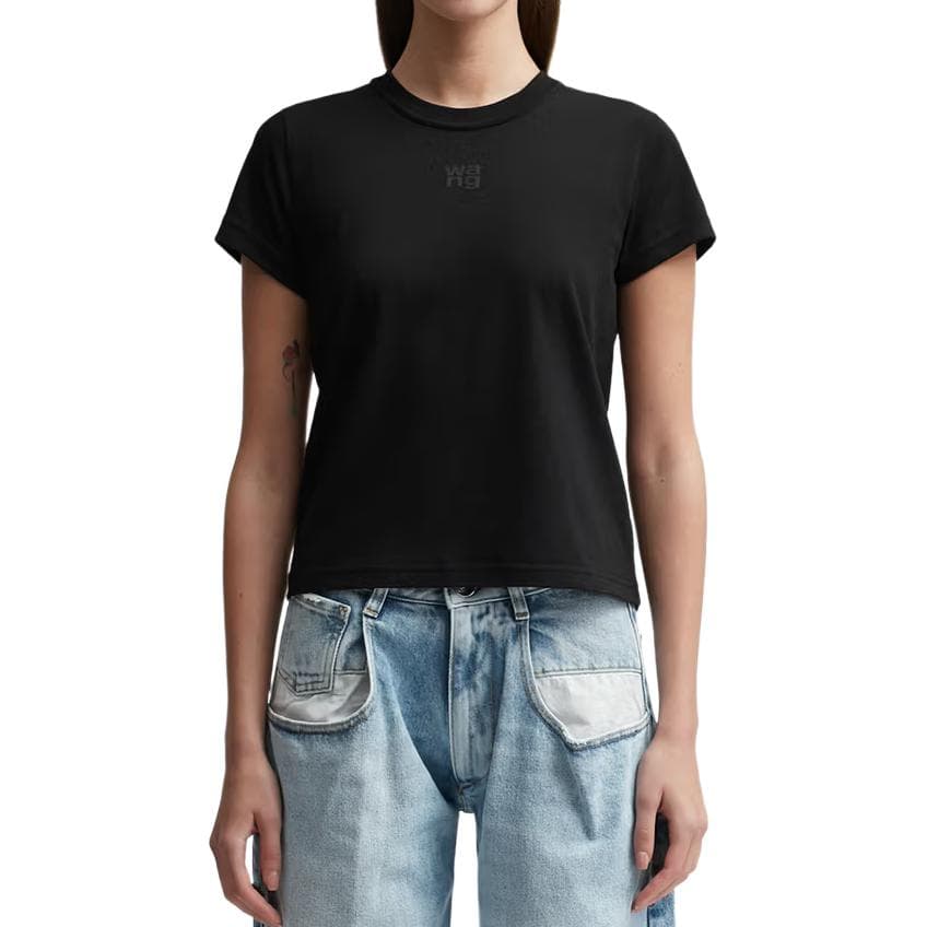 Футболка Alexander Wang T-Shirt Женская Черная - изображение 4