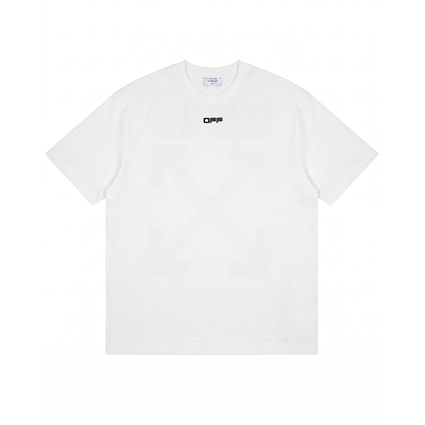 Футболка OFF-WHITE SS26 Винтаж американский уличный стиль портрет масляная живопись стрелка дизайн модный роскошь тренд высококлассный бренд универсальный футболка унисекс - изображение 2