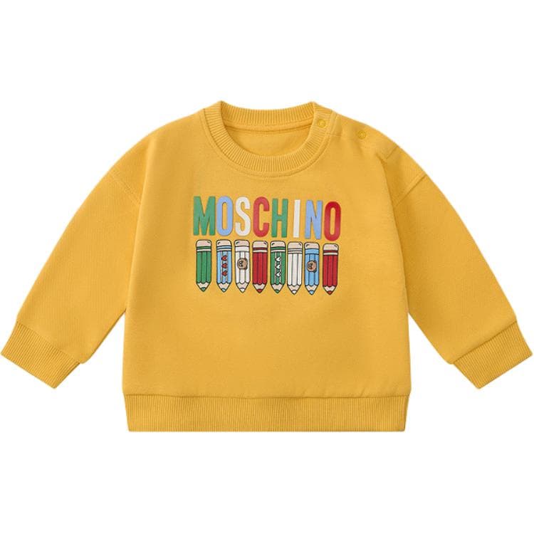 Кофта MOSCHINO Желтые Свитшоты для Малышей - изображение 1