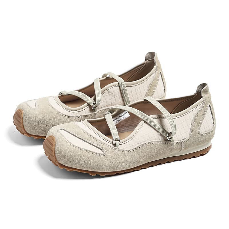CENTRAL KITTY Mary Jane Shoes Beige Women's - изображение 2