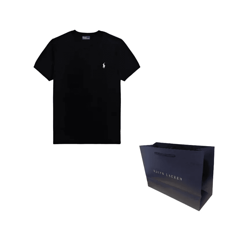 Футболка Polo Ralph Lauren T-рубашка женская черная облегающая - изображение 3