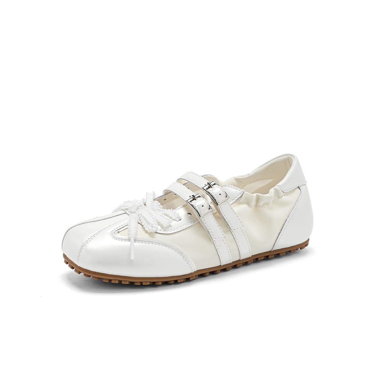Hotwind Mary Jane Shoes Beige Women's - изображение 2