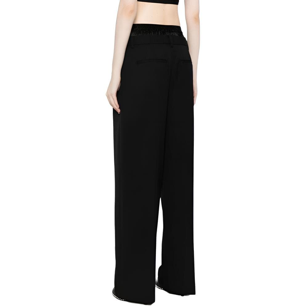 Штаны alexander wang Wool Low-Rise Tailored Trouser With Pre-Styled Logo Boxer Waistband - изображение 5