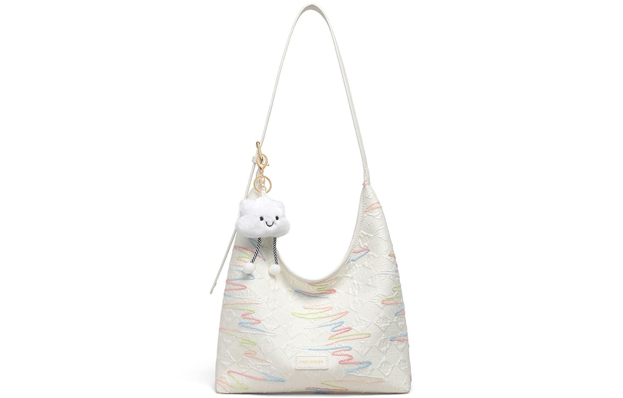 Сумка через плечо VINEY Crossbody сумка Ecru (Брелок включен) Женская - изображение 1
