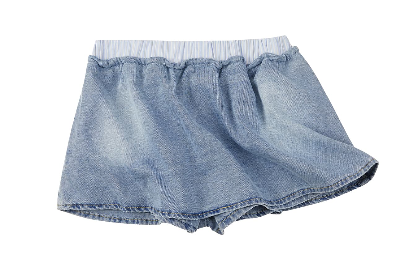 BONELESS Cut Blue Women's Denim Mini Skirts - изображение 2