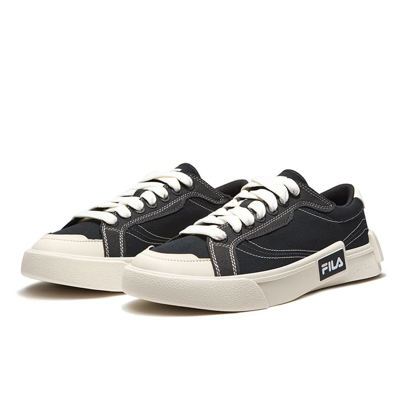 Кроссовки FILA FUSION ПЛА (POP) Износостойкая Легкая Дышащая Низкий Топ Скейтборд Обувь Мужская Черный Светло-Серый Желтый - изображение 3