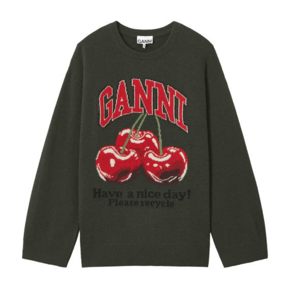 Кофта GANNI Зеленый Женский Трикотаж - изображение 1