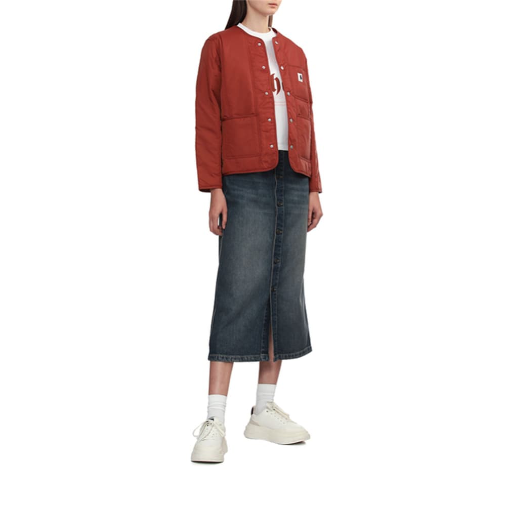Carhartt WIP SS25 Denim Длинная Юбка Женская Светло-Синяя - изображение 3