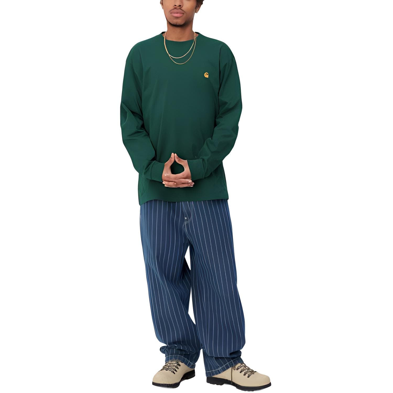 Кофта Carhartt WIP Chase Long Sleevet-Shirt LogoT - изображение 4