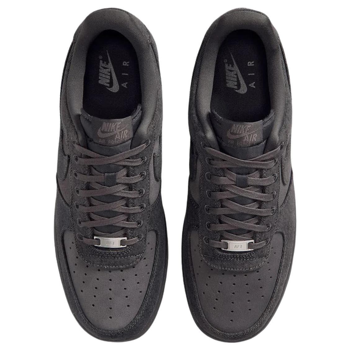 Кроссовки Nike Air Force 1 Кеды для скейтбординга Low Топ Угольно-серый Мужской - изображение 4