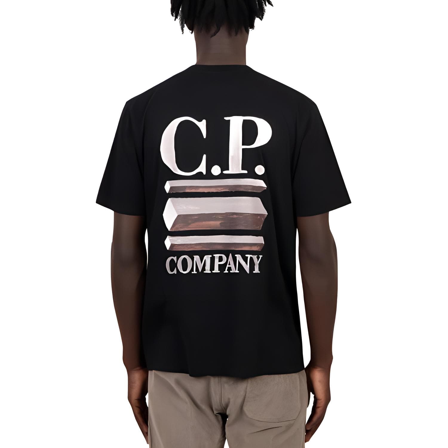 Футболка C.P.Company T-Рубашка Мужская Черная - изображение 2