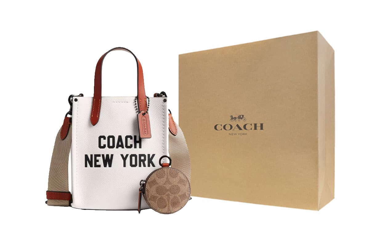 Сумка COACH Сумка через плечо из кожи маленькая мужская сумка цвет мел - изображение 3