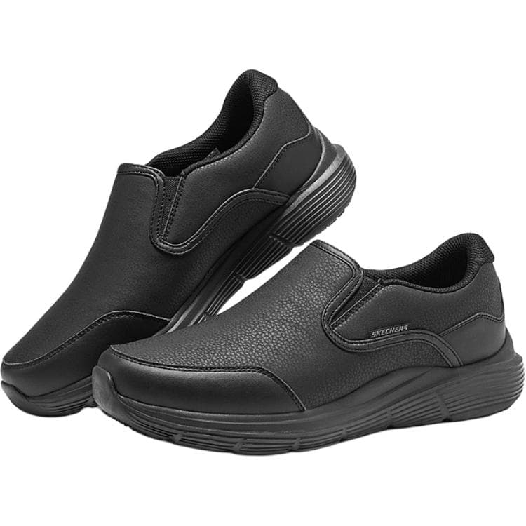 Skechers Повседневные кожаные туфли Low Топ Черный BLK Женские - изображение 4