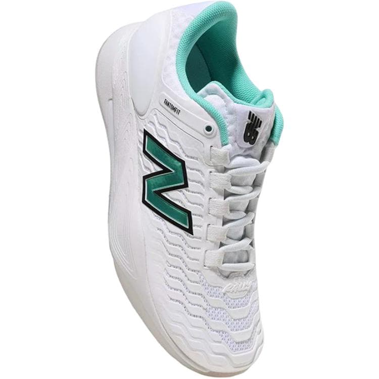 Кроссовки для тенниса New Balance Fresh Foam X Ct RALLY V2 Кроссовки для тенниса Низкий Топ Белый Зеленый Бирюзовый Мужской - изображение 4