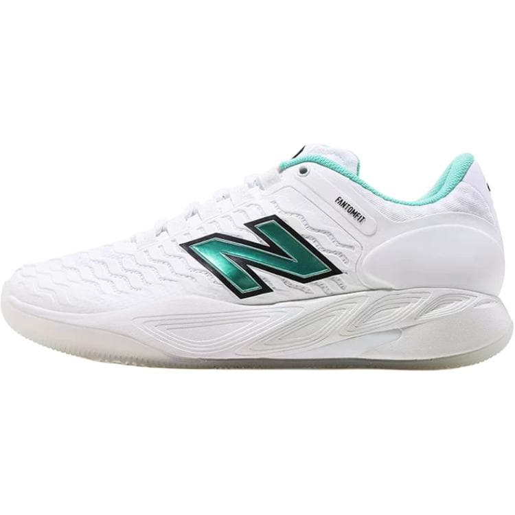 Кроссовки для тенниса New Balance Fresh Foam X Ct RALLY V2 Кроссовки для тенниса Низкий Топ Белый Зеленый Бирюзовый Мужской - изображение 1