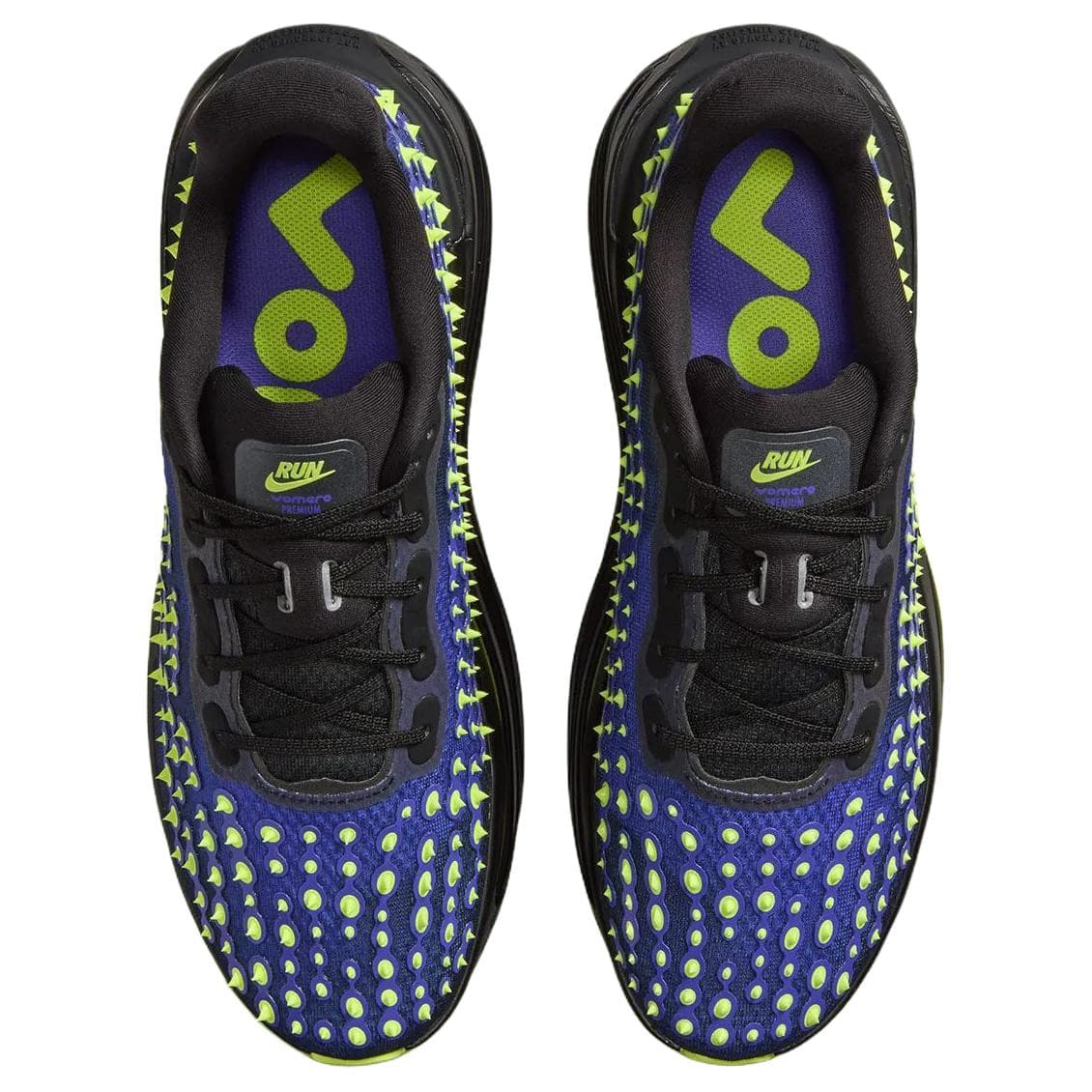 Кроссовки для бега Nike Vomero Premium Дышащий Отскок Низкий Топ Повседневные Беговые Кроссовки Мужские Синий Желтый - изображение 4