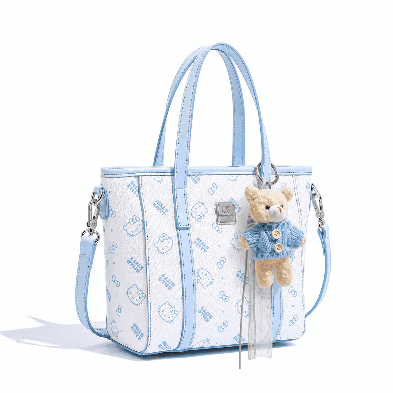 Сумка Sanrio PVC PU (полиуретан) Сумка-тоут Сумка через плечо Стандартная Женская Розовая Синяя - изображение 2
