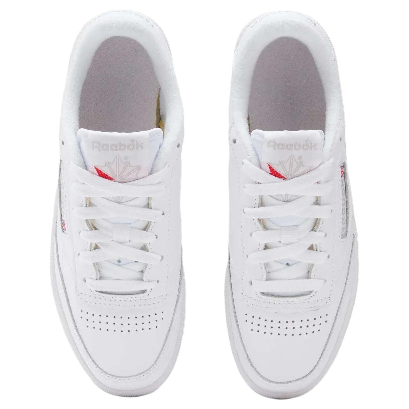 Кроссовки Reebok CLUB C 85 Кеды для скейтбординга Low Топ Белый Женские - изображение 5