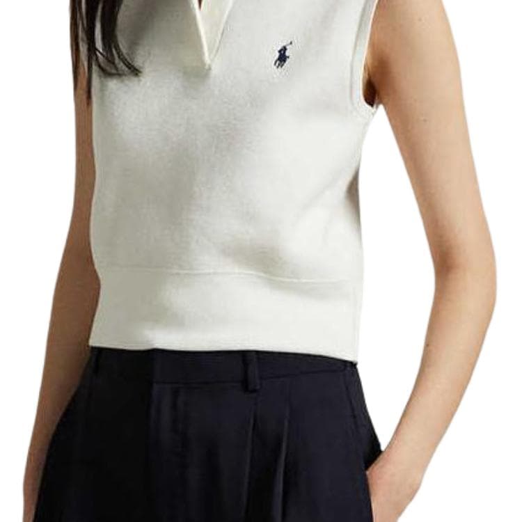 Майка Polo Ralph Lauren SS25 Поло Женское Белое - изображение 6