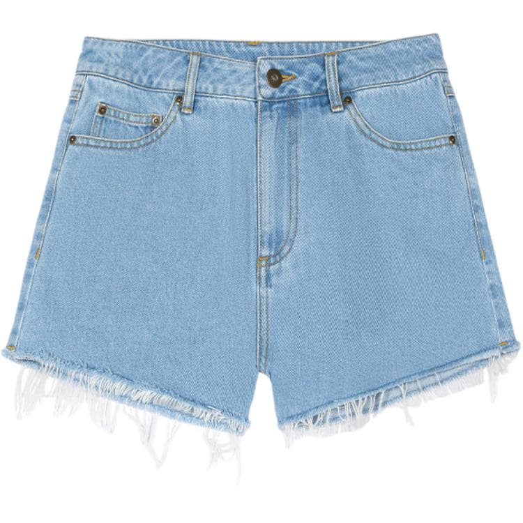 New Era Blue Women's Denim Shorts New Era Синий Женские Джинсовые Шорты - изображение 1