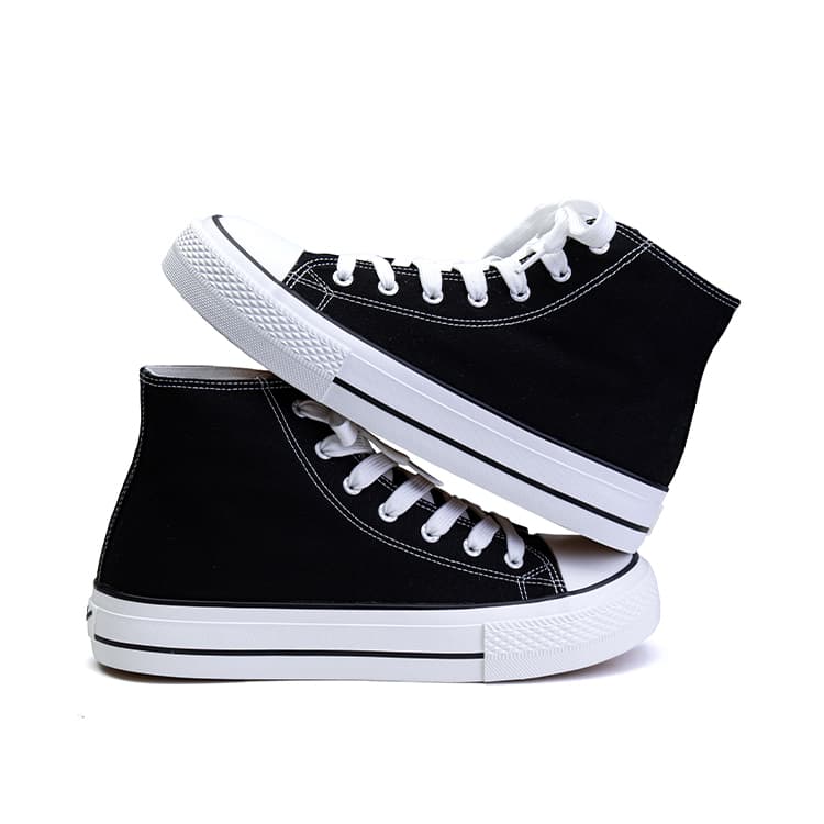 Кеды WARRIOR High-Top Canvas Shoes Black (Hidden Wedge) Women's - изображение 2