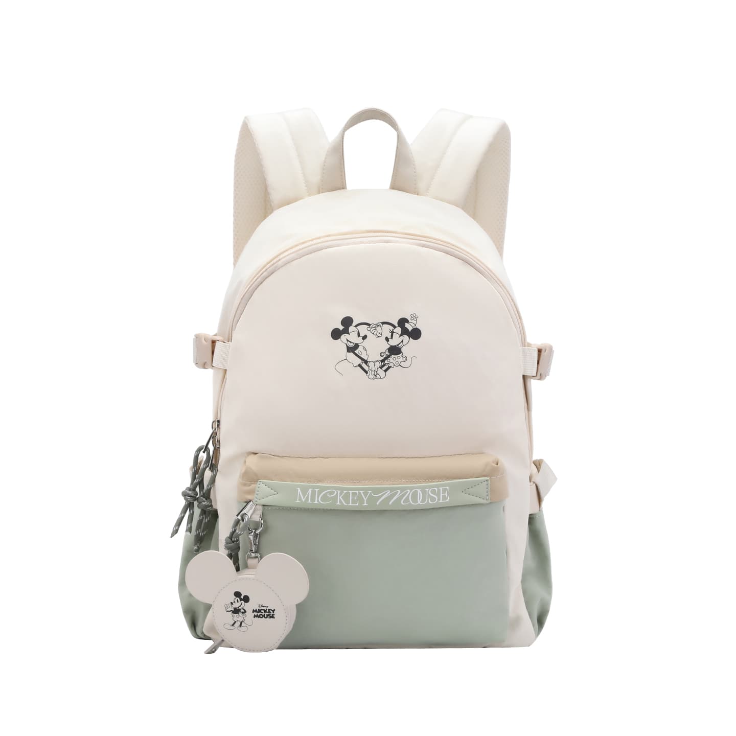 Рюкзак Disney Mickey SERIES Рюкзаки Ecru Grass Green (Брелок включен) Унисекс - изображение 1