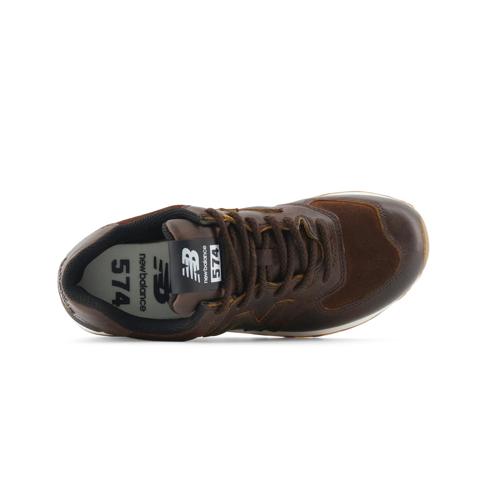 Кроссовки New Balance NB 574 Повседневная обувь Низкий топ Темный кофейный цвет Женский - изображение 4